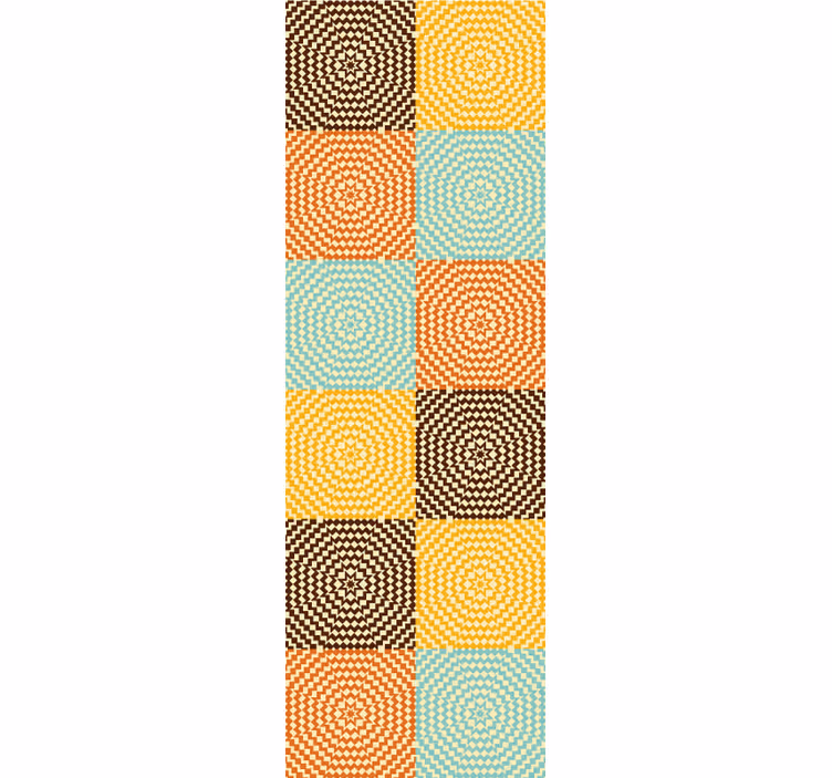 Geometriska spiral kvadrater tapet geometriska former - Tenstickers