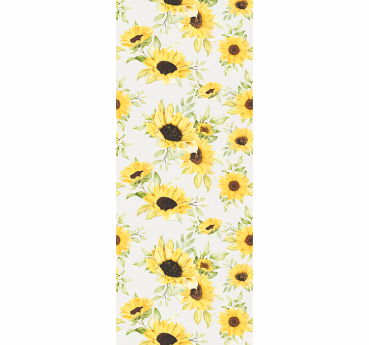 Solrosglädje Tapet blommor - Tenstickers