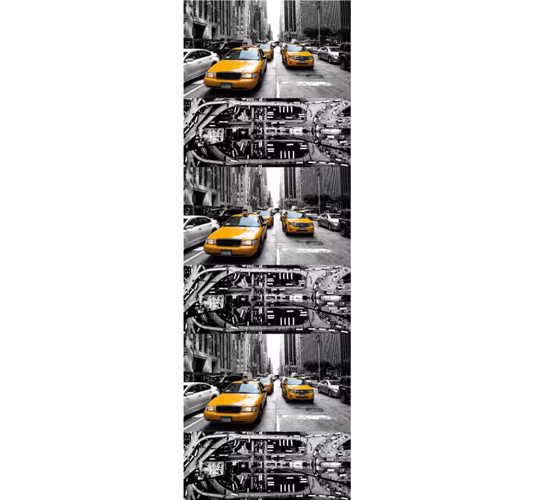Urban taxi scen Tapet städer och länder - Tenstickers