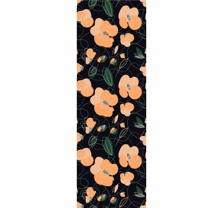 Mörk levande fauna och flora mönster tapeter - Tenstickers