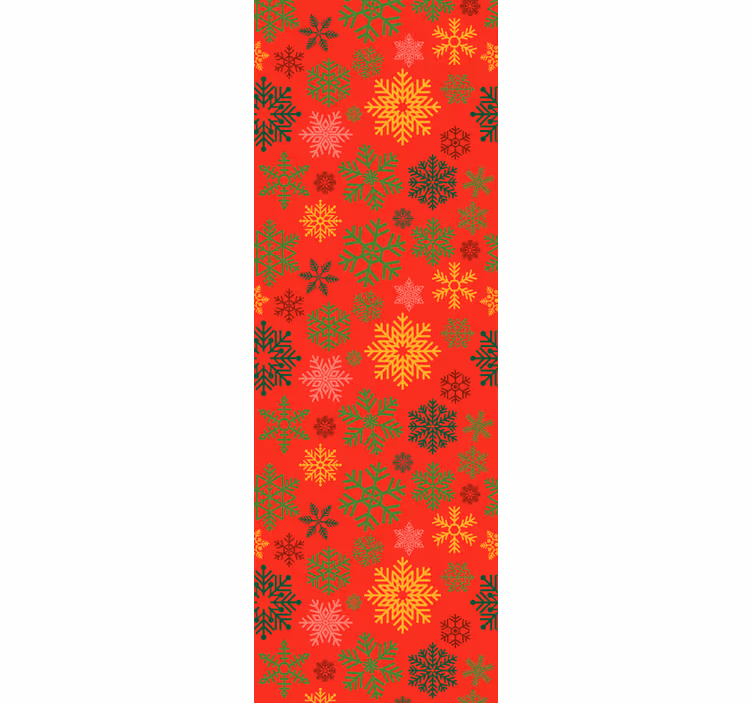 Festligt snöflingor mönster Tapet jul - Tenstickers