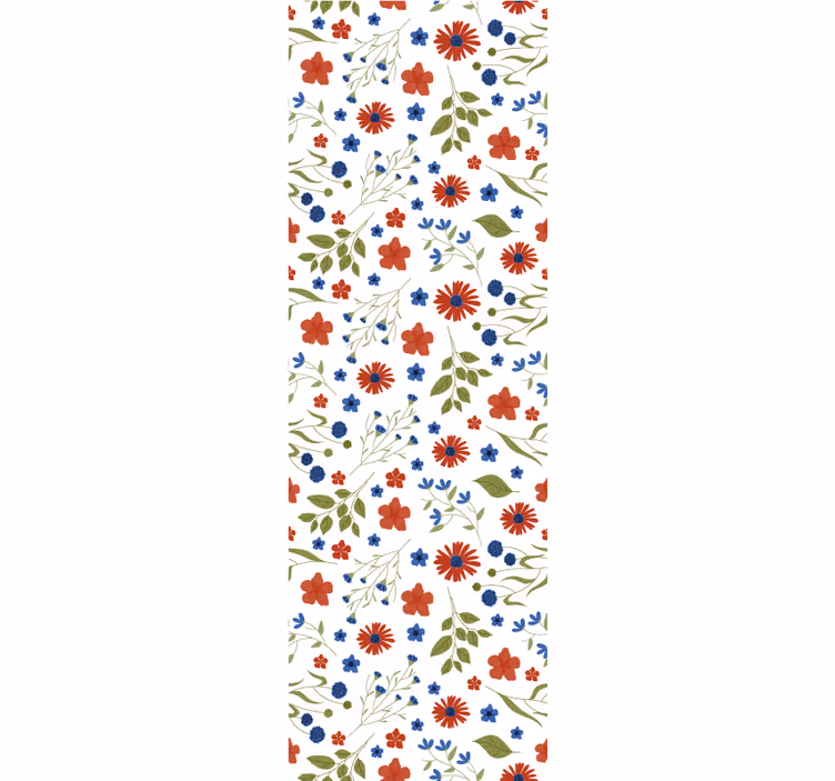 Blommotiv detalj Tapet blommor - Tenstickers