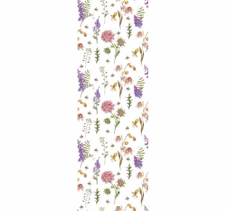 Botaniska vildblommor Tapet blommor - Tenstickers