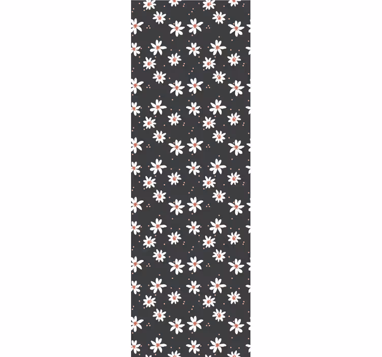 Blommönster upprepa Tapet blommor - Tenstickers