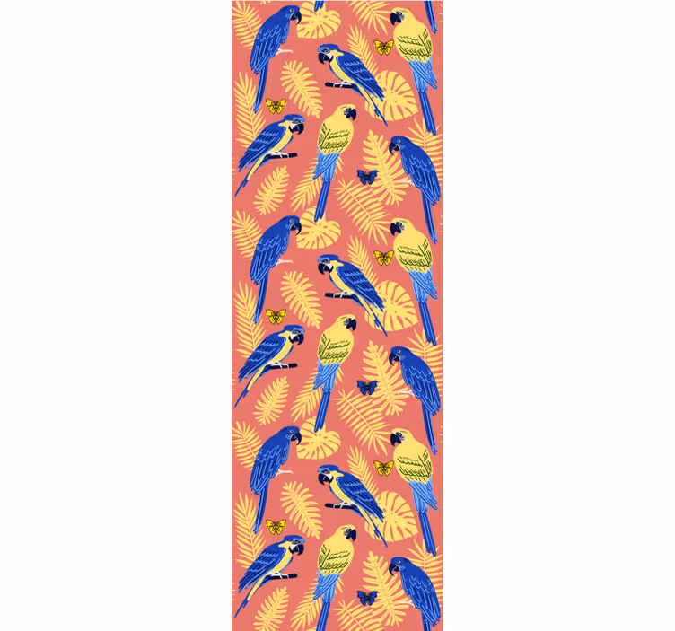 Papegoja tropiskt motiv Tapet papegojor - Tenstickers