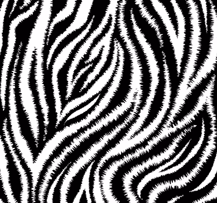 Klassisk svart och vit zebra tapet - Tenstickers