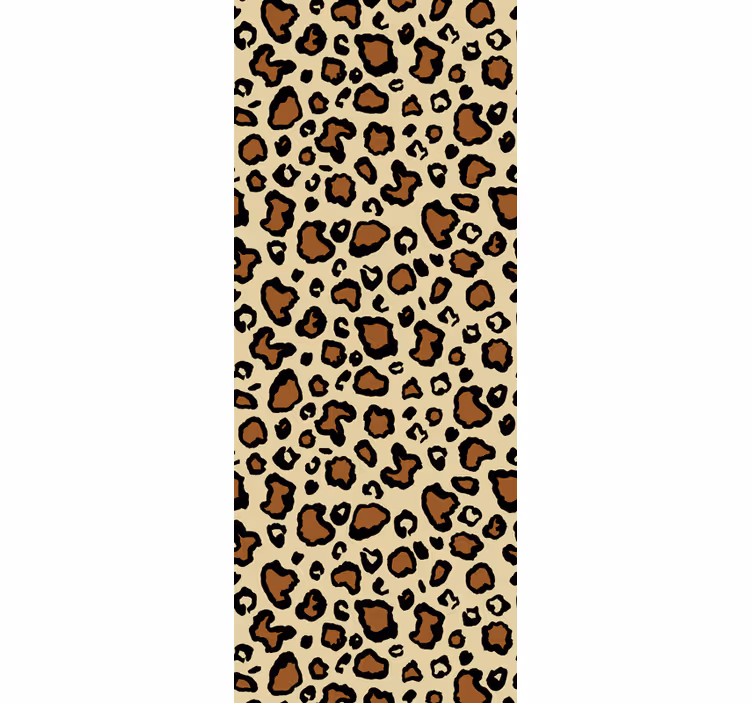 Klassisk leopard djur vardagsrum tapet - Tenstickers