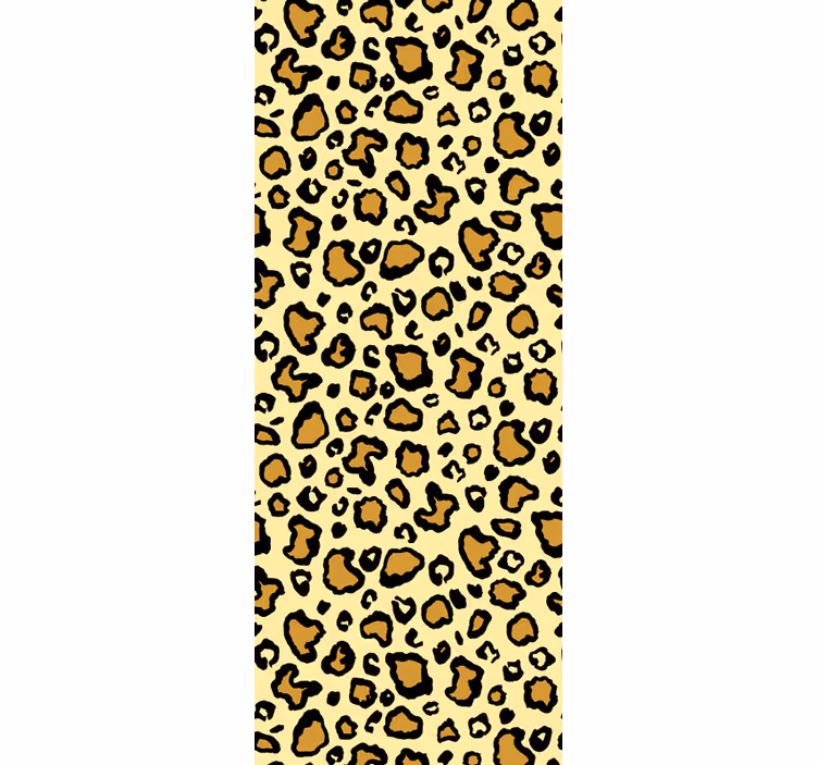 Klassiskt gult mönster leopard tapet - Tenstickers