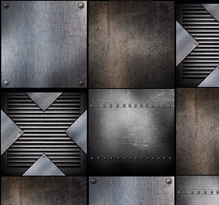 Harmonisk interlacing metall tapeter - Tenstickers