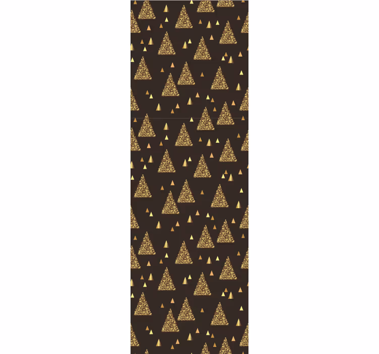 Gyllene triangelmotiv geometriska tapeter - Tenstickers