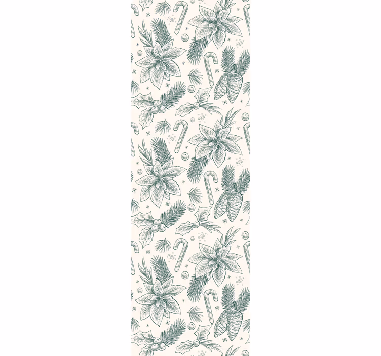 Semester botaniska motiv Tapet jul - Tenstickers