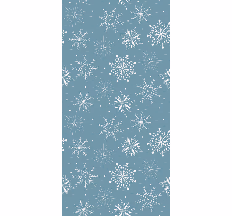 Snöflingor motiv Tapet jul - Tenstickers