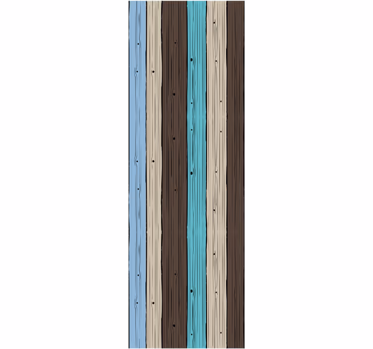 Stiliserade plankor Tapet trä - Tenstickers