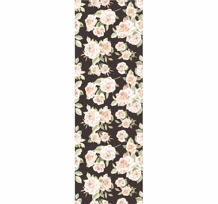 Blommande rosor Tapet blommor - Tenstickers