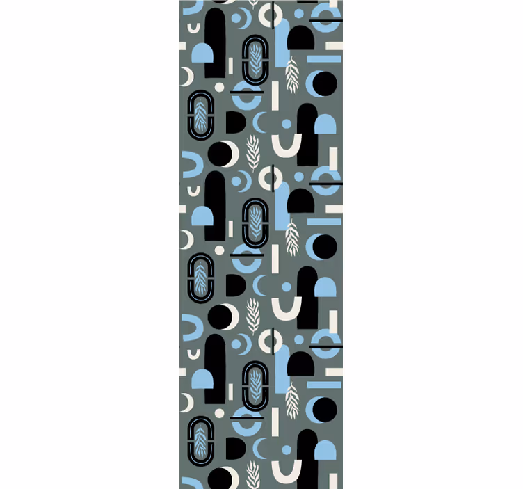 Geometriska former collage modern tapet - Tenstickers