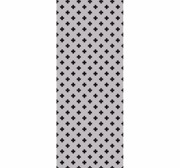 Korsmönster geometriska tapeter - Tenstickers