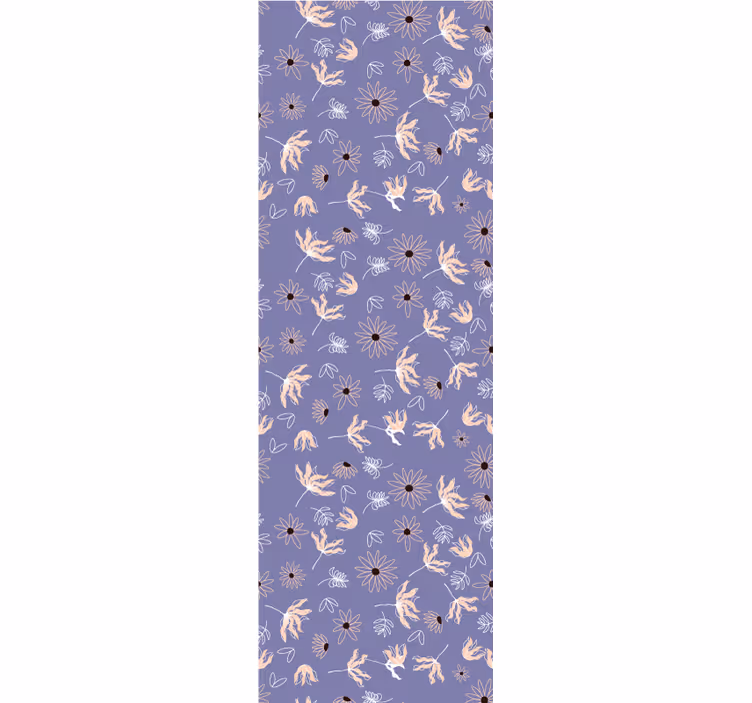 Blommigt lummigt mönster Tapet blommor - Tenstickers