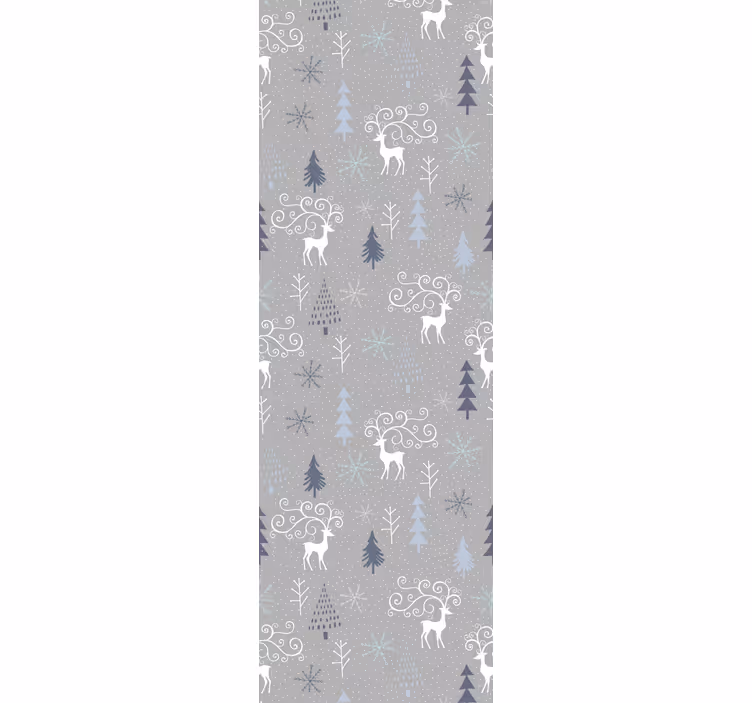 Vita renar och träd jul tapeter - Tenstickers