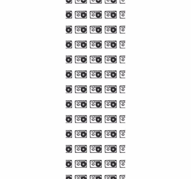 Retro ljudmönster Tapet prydnadsföremål - Tenstickers