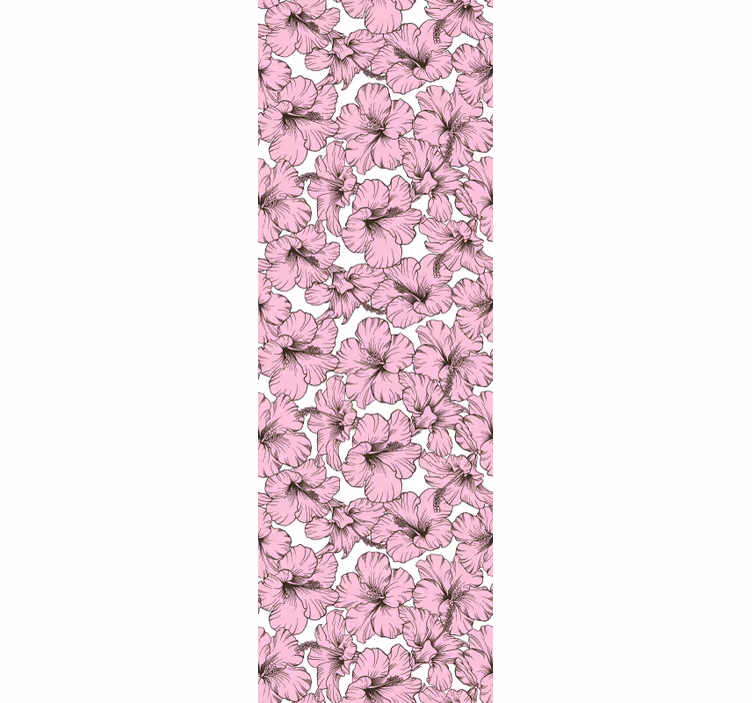 Hibiskus blomsterarrangemang Tapet blommor - Tenstickers