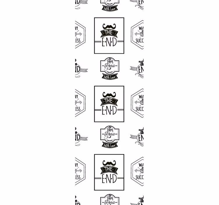 Motiverande fraser brev tapet - Tenstickers