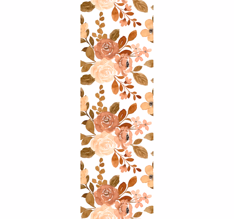 Elegant rosa pastellblommor tapet - Tenstickers