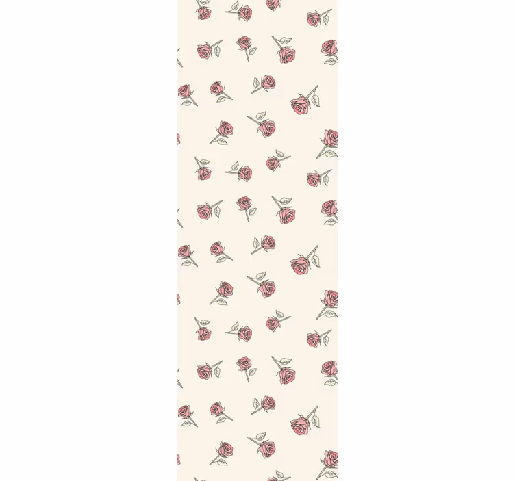 Romantisk vintage rosmönster blomma tapeter - Tenstickers