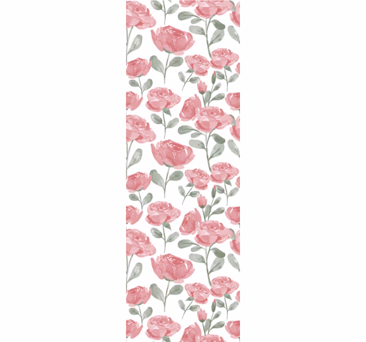 Aquarella rosor Tapet blommor - Tenstickers