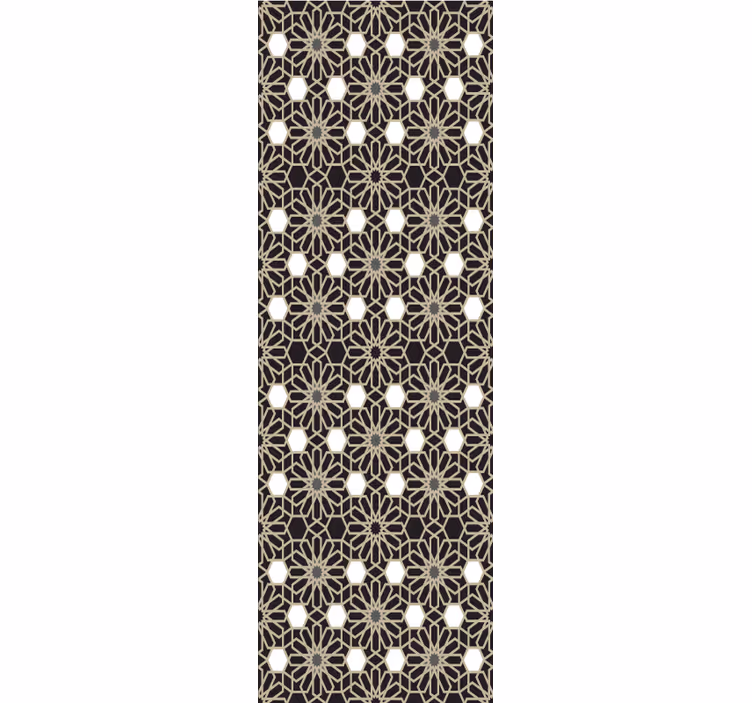 Geometriskt blomtema Tapet plattor - Tenstickers