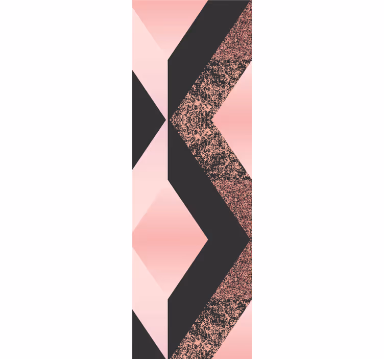Abstrakt rosa mönster tapet geometriska former - Tenstickers