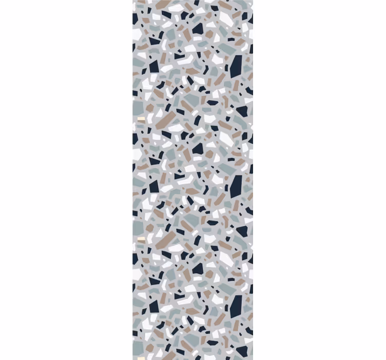 Neutrala färger terrazzo mönster tapet - Tenstickers