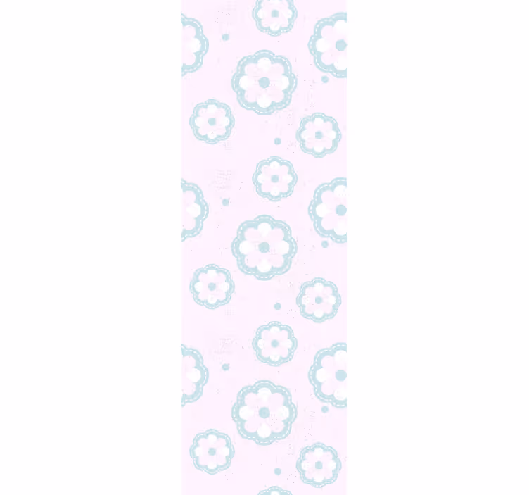 Rosa mönster shabby chic blomma tapeter - Tenstickers