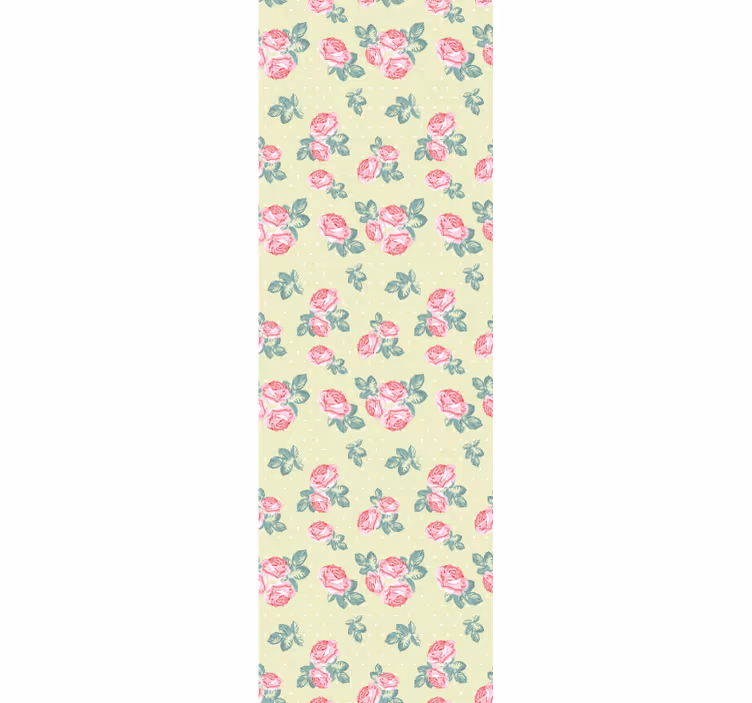 "shabby chic" med dods blomtapeter - Tenstickers