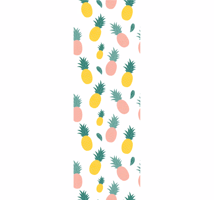Ananas frukt design kök tapeter - Tenstickers