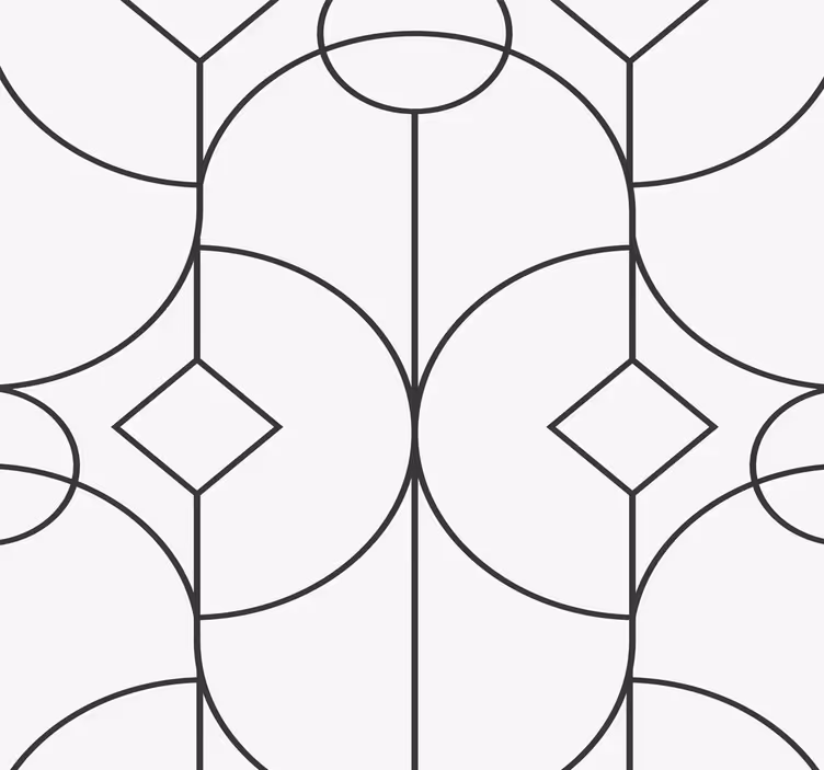 Grå linjär konst tapet geometriska former - Tenstickers