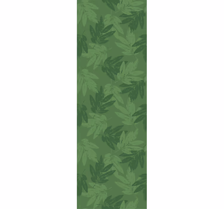 Gröna blad enkelt mönster blad tapeter - Tenstickers