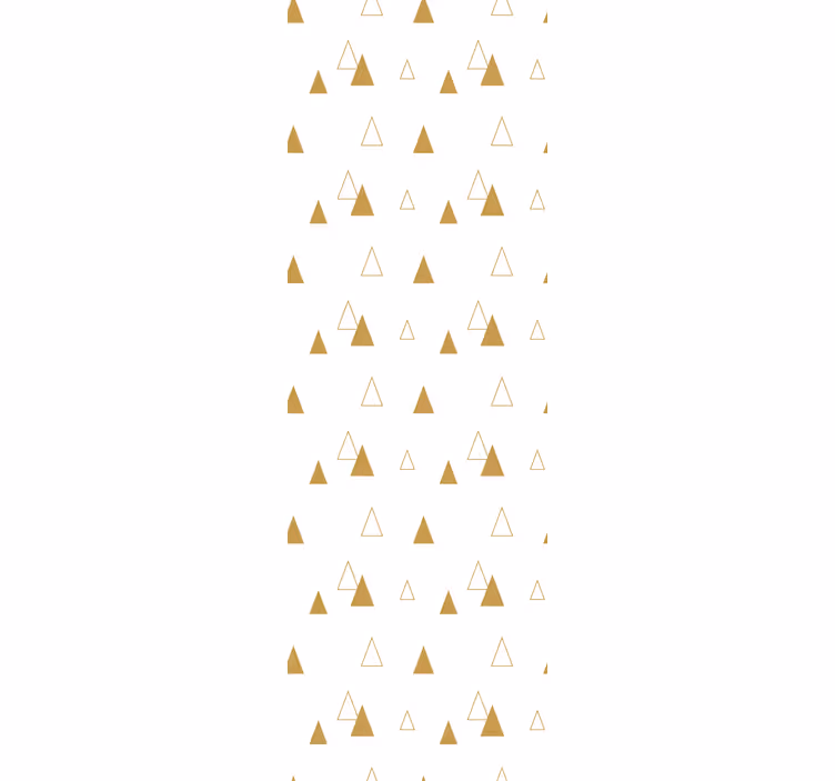 Tapet trianglar gyllene mönster - Tenstickers