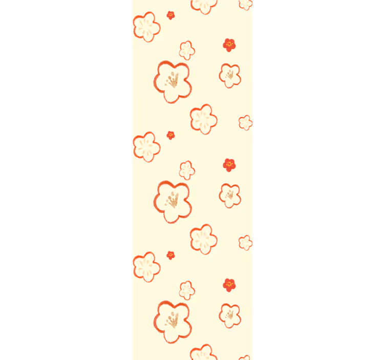 Delikata blommönster Tapet blommor - Tenstickers