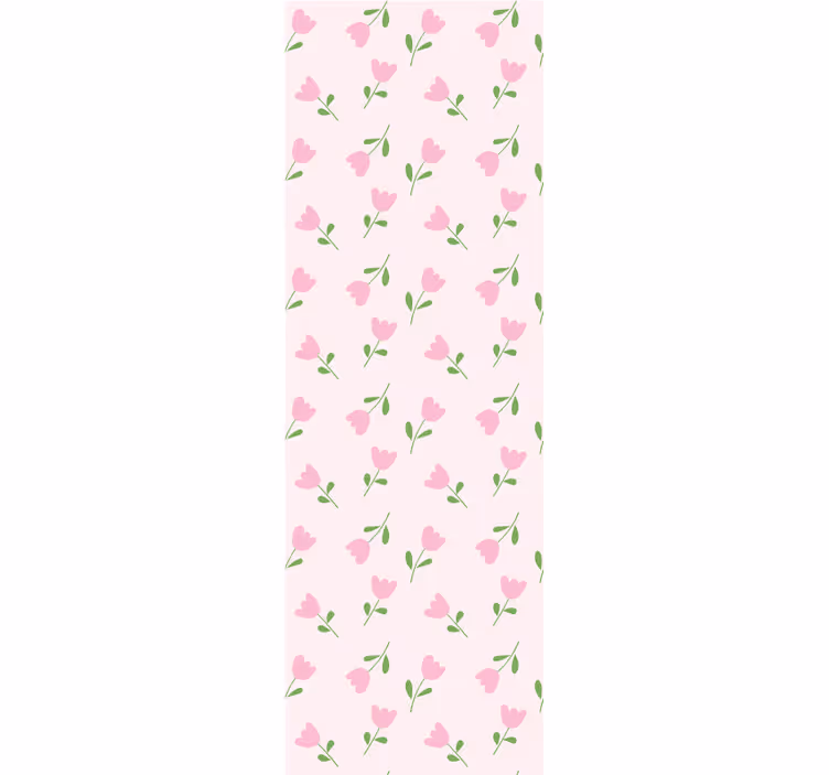 Pastellrosa söta blommönster tapeter - Tenstickers