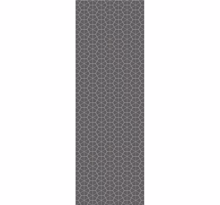 Grå hexagonal design tapet geometriska former - Tenstickers