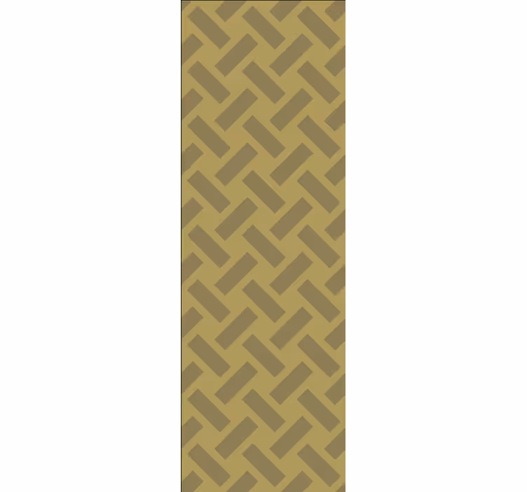 Geometriska gula kvadratiska tapeter - Tenstickers