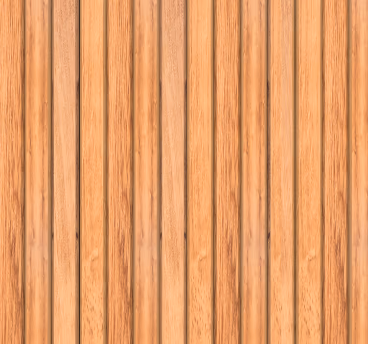 Trä stil vertikala teak ribbor tapeter - Tenstickers