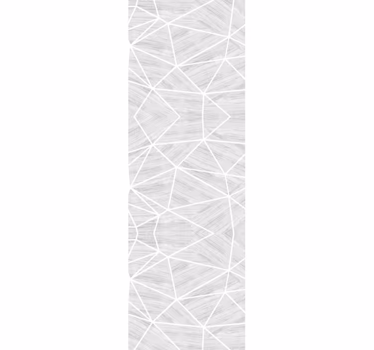 Vit och silver geometri trästil tapeter - Tenstickers