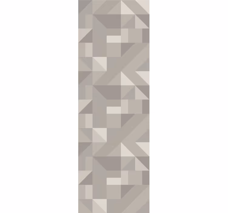 Tapet geometriska former neutrala beige nyanser - Tenstickers