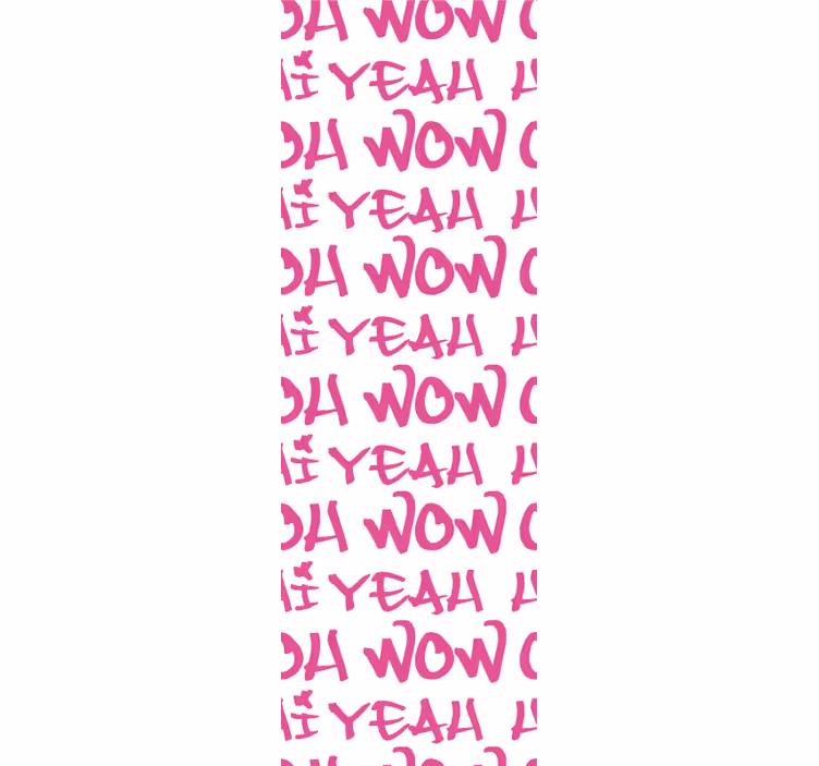 Uttrycksfull frasdesign brev tapet - Tenstickers