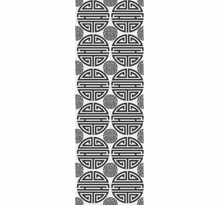 Asiatisk stil geometriskt mönster modern tapet - Tenstickers