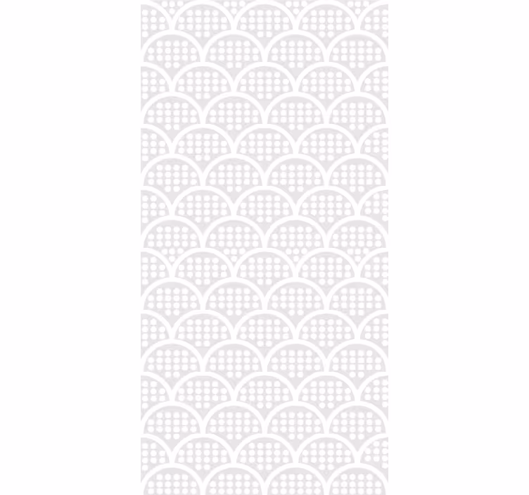 Skandinavisk minimalism vit prickig tapet - Tenstickers