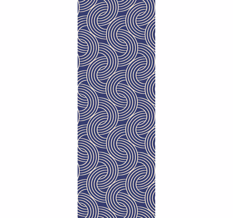 Skandinavisk minimalistisk blå tapet - Tenstickers