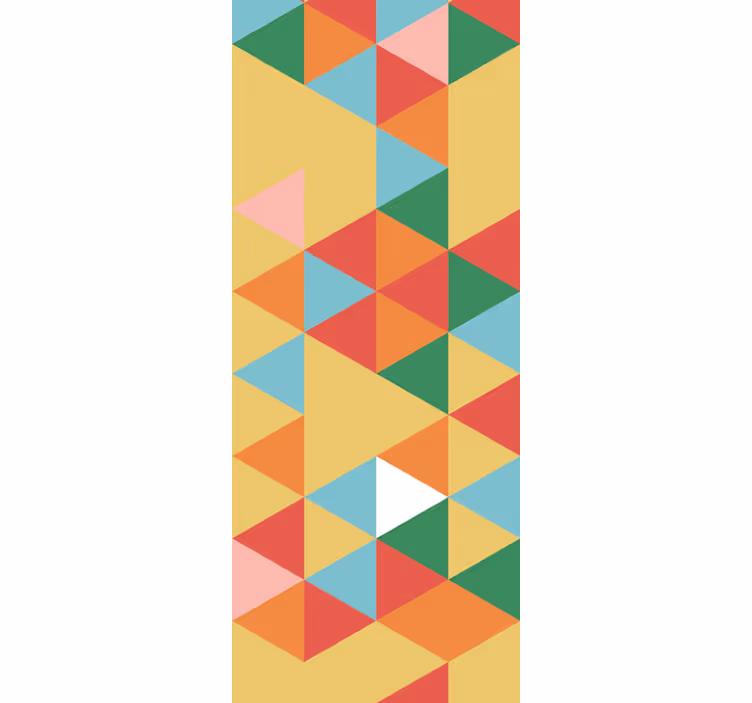 Kreativa abstrakta mönster Tapet trianglar - Tenstickers