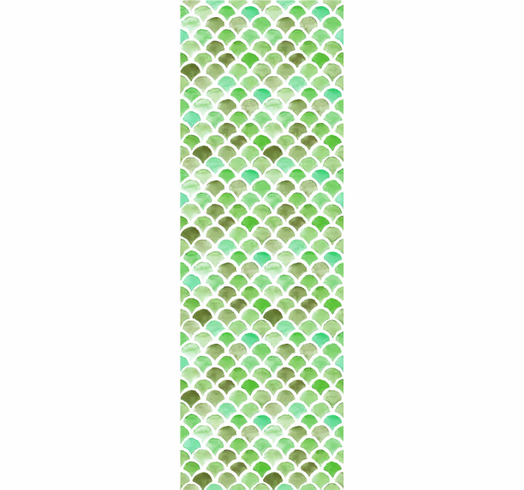 Tapet texturer och mönster vågig grön design - Tenstickers